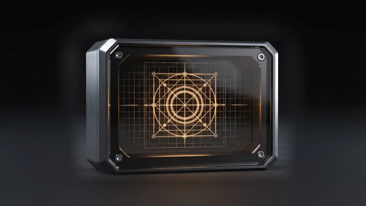 The Galio Labs core, seen head-on.